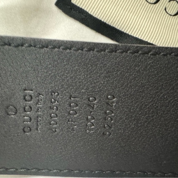 Gucci Marmont Black Leather Belt - Picture 2 of 3
